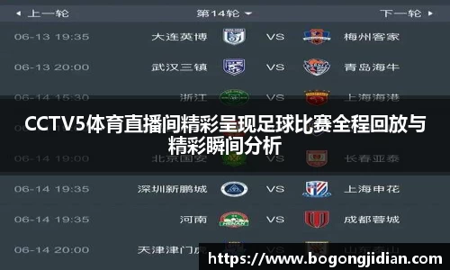 CCTV5体育直播间精彩呈现足球比赛全程回放与精彩瞬间分析